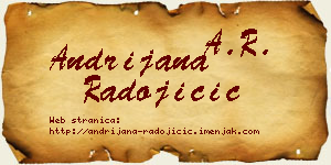 Andrijana Radojičić vizit kartica